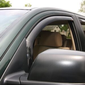 Westin Wade 72-69493 in-Channel Wind Deflectors, Smoke Tint, (4-Piece Set), Black