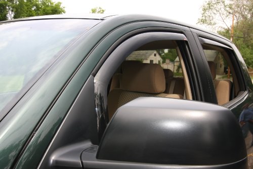 Westin Wade 72-69493 in-Channel Wind Deflectors, Smoke Tint, (4-Piece Set), Black