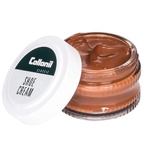 collonil light brown cream polish for smooth leather shoes boots handbags