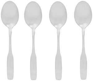 oneida paul revere fine flatware dinner spoons, set of 4, 18/10 stainless steel