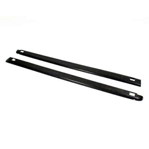 wade 72-41451 truck bed rail caps black smooth finish with stake holes for 2002-2009 dodge ram 1500 2500 with 6.5ft bed (set of 2)