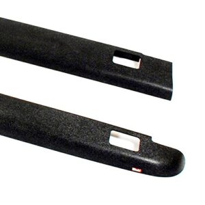 Wade 72-41115 Truck Bed Rail Caps Black Smooth Finish with Stake Holes for 2007-2014 GMC Sierra 1500 Crew Cab Extended Cab with 5.8ft bed (Set of 2)