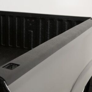 Wade 72-41115 Truck Bed Rail Caps Black Smooth Finish with Stake Holes for 2007-2014 GMC Sierra 1500 Crew Cab Extended Cab with 5.8ft bed (Set of 2)