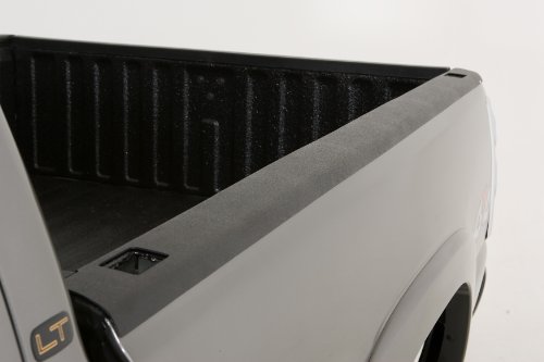 Wade 72-41115 Truck Bed Rail Caps Black Smooth Finish with Stake Holes for 2007-2014 GMC Sierra 1500 Crew Cab Extended Cab with 5.8ft bed (Set of 2)