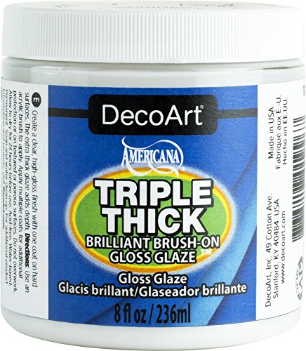 DecoArt Triple Thick Gloss Glaze - Jar, 8fl oz