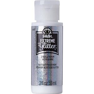 folkart extreme glitter acrylic paint in assorted colors (2 oz), 2796, hologram (xglt-2796)