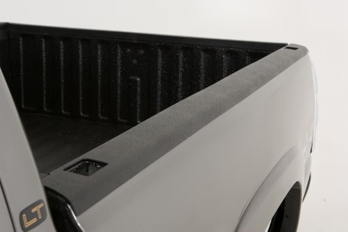 Wade 72-41114 Truck Bed Rail Caps Black Smooth Finish with Stake Holes for 2007-2014 Chevrolet Silverado 1500 Crew Cab Extended Cab with 5.8ft bed (Set of 2)