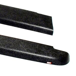 Wade 72-40471 Truck Bed Rail Caps Black Smooth Finish without Stake Holes for 2005-2011 Dodge Dakota Extended Cab with 6.5ft bed (Set of 2)