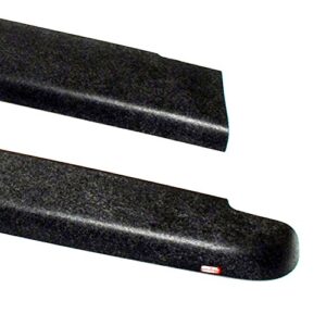 wade 72-40431 truck bed rail caps black smooth finish without stake holes for 2000-2004 dodge dakota quad cab (set of 2)