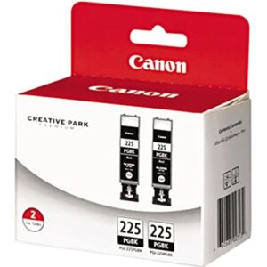 Canon PGI-225 Twin-Pack Value Pack – Black Compatible to iP4820, MG5220, MG5120, MG6120, MG8120, MX882, iX6520, iP4920, MG5320, MG6220, MG8220, MX892