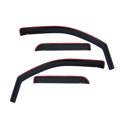 Westin Wade 72-39403 in-Channel Wind Deflectors, Smoke Tint, (4-Piece Set)