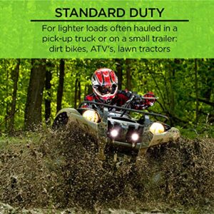 SmartStraps 6â€™ Ratchet Straps, 4 Pack â€” Standard Duty Retractable Tie-Down Straps â€” 1,500lb Break Strength, 500lb Safe Work Load â€” Haul ATVs, Lawn Tractors and Other Small Equipment