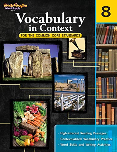 Vocabulary in Context for the Common Core Standards Reproducible Grade 8