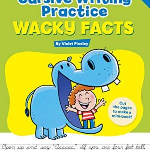 Cursive Writing Practice: Wacky Facts