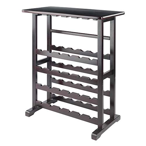 Winsome Vinny Wine Storage, 31.5"W x 35.67"H x 16.22"D, Espresso