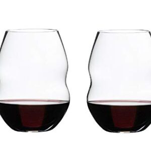 Riedel Swirl Wine Glass, 2 Count (Pack of 1), Clear