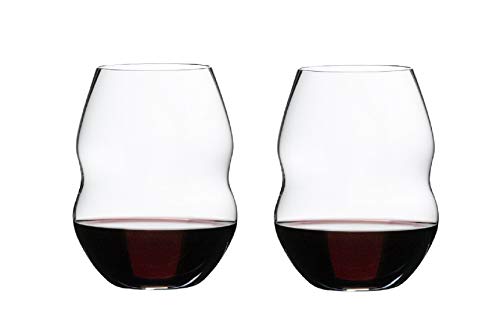 Riedel Swirl Wine Glass, 2 Count (Pack of 1), Clear