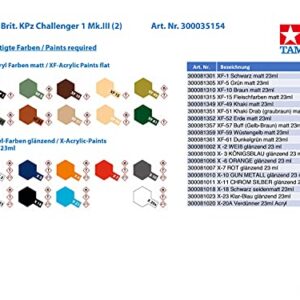 TAMIYA 1:35 British Main Battle Tank Challenger 1 (Mk.3