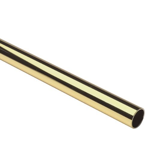 Lido Designs LB-02-A106/6 Polished Brass Clear Coat 6 FT Closet Rod 1-5/16" OD