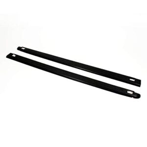 wade 72-01451 truck bed rail caps black ribbed finish with stake holes for 2002-2009 dodge ram 1500 2500 with 6.5ft bed (set of 2)