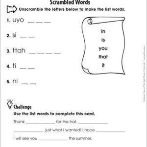 Scholastic Success with Sight Words