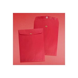 Jam Paper 87477 Open End Clasp #13 Catalog Envelope, 10-Inch X 13-Inch, Red, 100/Box