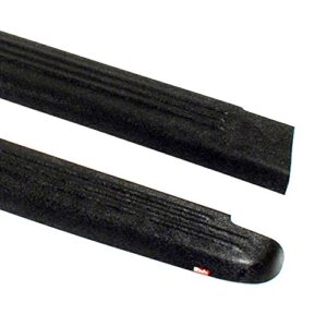 wade 72-00421 truck bed rail caps black ribbed finish without stake holes for 1997-2004 dodge dakota standard cab extended cab (set of 2)