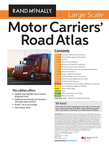 Rand McNally Large Scale Motor Carriers' Road Atlas