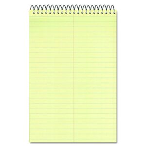 National Steno Notebook with Brown Board Cover, Green Eye-Ease Paper, Gregg Ruled, 6" x 9", 60 Sheets (36646)