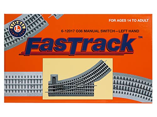 Lionel FasTrack 036 Manual Switch, Electric O Gauge, Left Hand