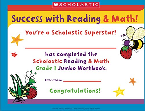 Reading & Math Jumbo Workbook: Grade 1