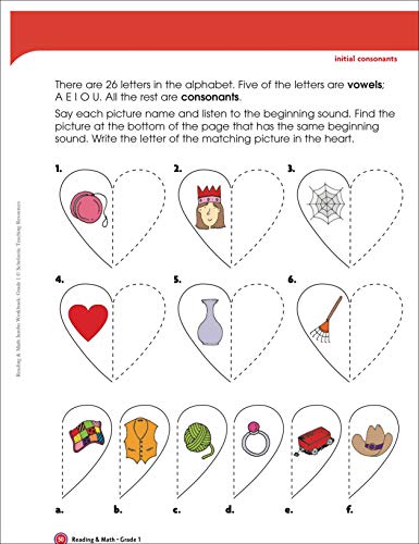 Reading & Math Jumbo Workbook: Grade 1