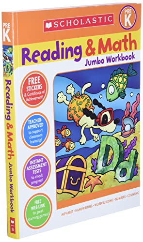 Scholastic Pre-K Reading & Math Jumbo Workbook