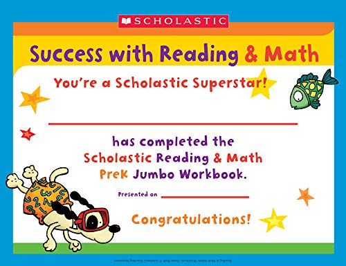 Scholastic Pre-K Reading & Math Jumbo Workbook