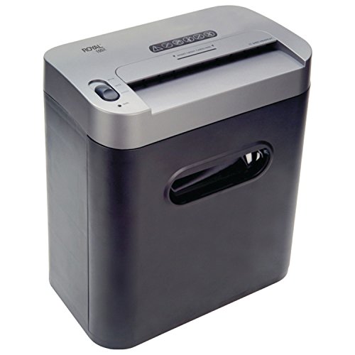 Royal 100x 29171Y 10-Sheet Full-Size Cross-Cut Shredder with Console - Black