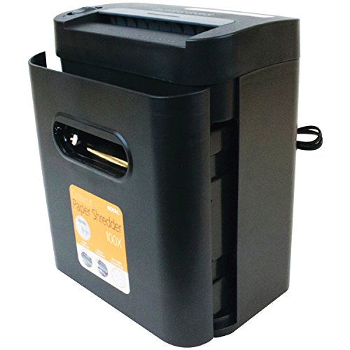 Royal 100x 29171Y 10-Sheet Full-Size Cross-Cut Shredder with Console - Black