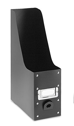 Whitmor Magazine Storage Desk Organizers - Black (Set of 5)