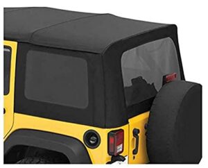 bestop 5813535 black diamond tinted window kits replace-a-top soft tops for 2011-2018 wrangler jk unlimited