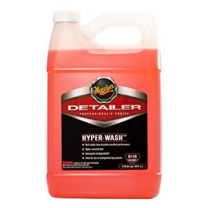 meguiar’s d11001 hyper-wash foaming car wash lifts off dirt and leaves a rich shine – 1 gallon container