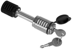 heininger advantage sportsrack hitch lock for 1.25″ receiver, silver