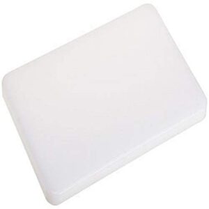 plastic cutting board 6×9.5 1/2″ thick white, nsf approved commercial use
