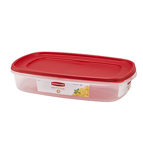 Rubbermaid Easy Find Lids Food Storage Container, 1.5 Gallon, Racer Red