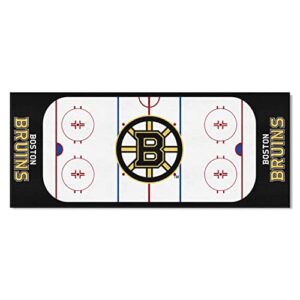 FANMATS NHL Boston Bruins Nylon Face Football Field Runner , 30"x72"