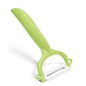 Kyocera Revolution Ceramic Knife and Peeler, 5.5 inch, Green