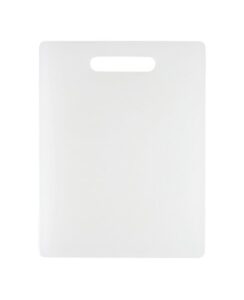 dexas nsf polysafe cutting board with handle, 8.5 by 11 inches, white