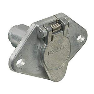 pollak 11-404ep metal 4-way round zinc connector socket