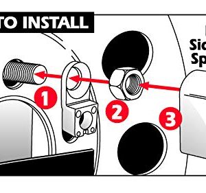 Trimax A-33060-SPK TNL740 Spare Tire Nut Lock for Side Mount Spare Tires