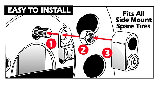 Trimax A-33060-SPK TNL740 Spare Tire Nut Lock for Side Mount Spare Tires