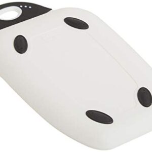 Dexas Chop & Scoop Cutting Board, 6.5 by 10.5 inches, White with Black Handle