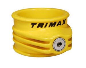 trimax tfw55 ultra tough 5th wheel trailer lock , yellow